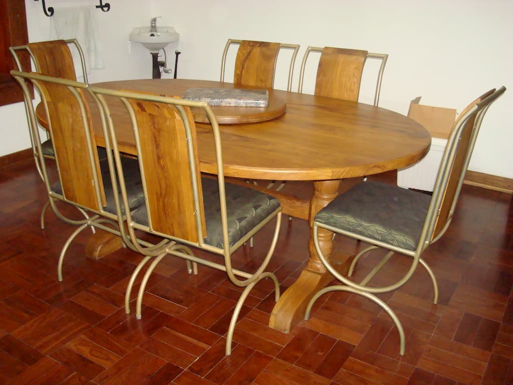 dining table and chairs
